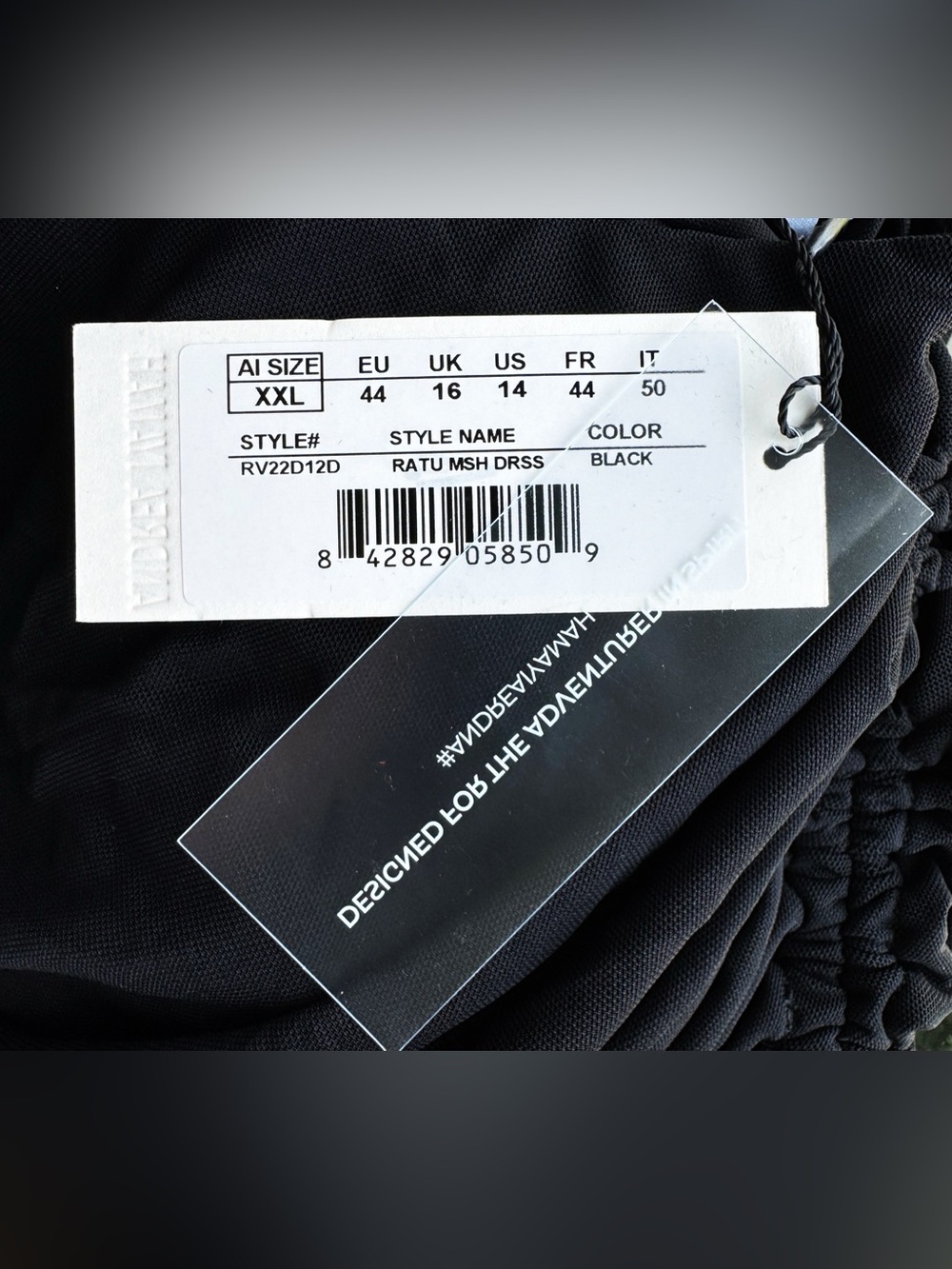 Andrea Iyama Black Ratu Ruched Mesh Dress - Picture 12 of 16
